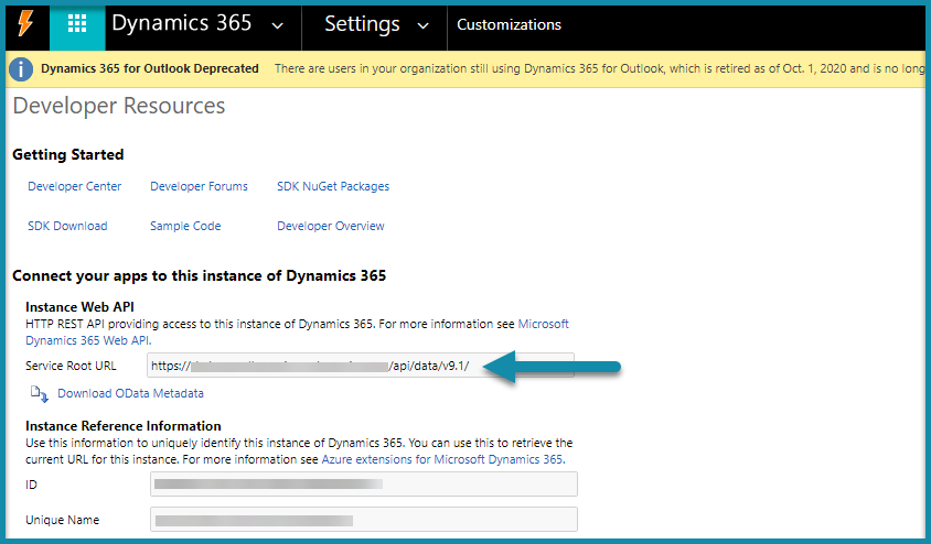 Calling MS Dynamics CRM API from Postman